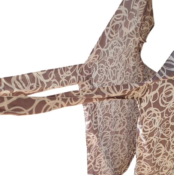 Garnet Hill Silk Wrap Sleeveless Dress. Sz.8 - Picture 6 of 12